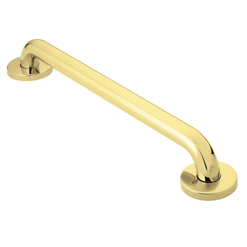 24" Grab Bar, Polished Brass