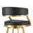 Dehn Modern Swivel Counter or Bar Height Barstool with Open Back and Footrest in Metal and Faux Leather-99544621-99544622-88365922