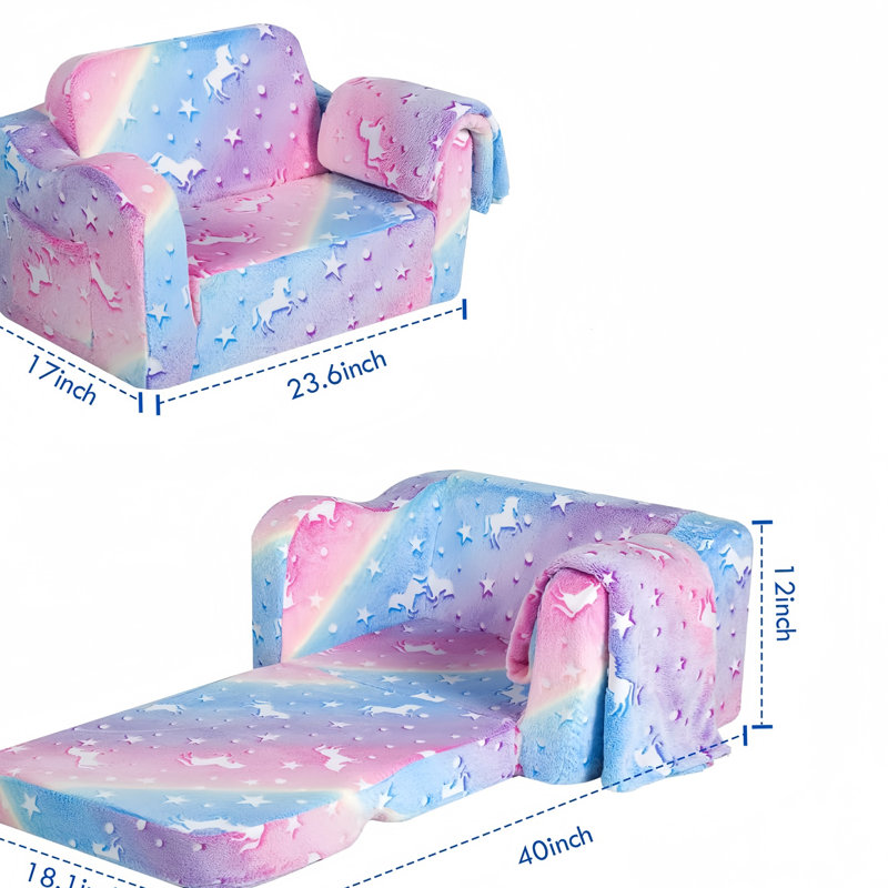 Canapé-lit rose convertible, 21 pouces, avec mousse haute densité, revêtement en lin et structure en bois stable pour un confort optimal. Fauteuil de relaxation modulaire rose à compression - Coussins en mousse rabattables, housse et cadre inclus.