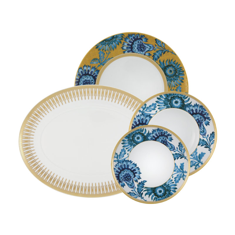 Gold Exotic Porcelain China Charger