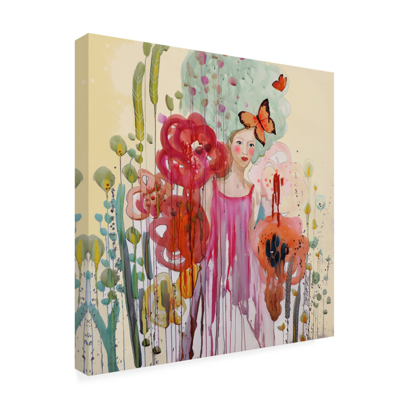 Art sur toile Sylvie Demers «Les Temps Presents», H 35 po x l 35 po x P 2 po