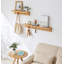 Bodak Wood Floating Shelf with Hooks-1567878085