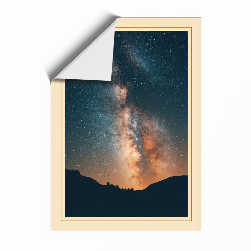 Milky Way Rising Minimalist - Print, Unframed, A3 - 42.0 x 29.7 cm