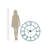 Oversized Roman Round Wall Clock, 43.5 Diameter-435483302