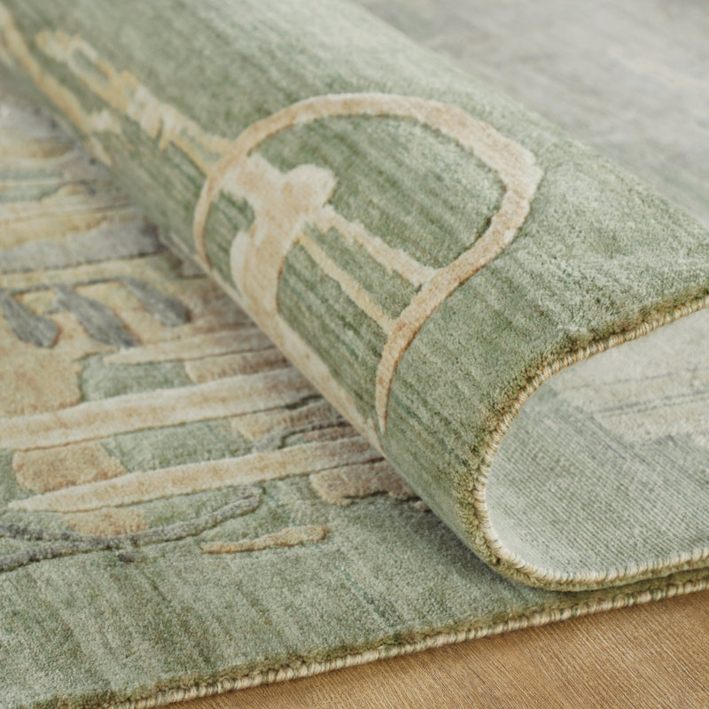 Hargun Meadow Mix Wool Handcrafted Area Rug, Runner 2'6" x 10'