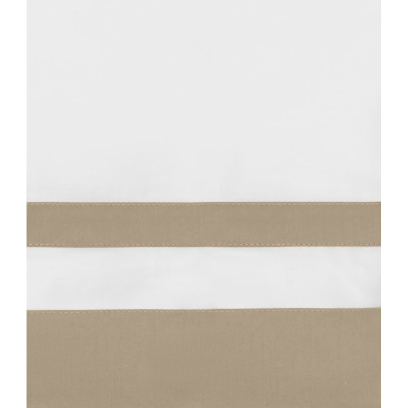 Savoy Sham, White/Candlelight, Euro