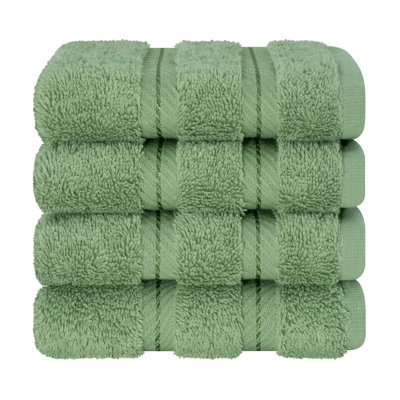 Darcelle 100% Cotton 4-Piece Turkish Washcloth Set