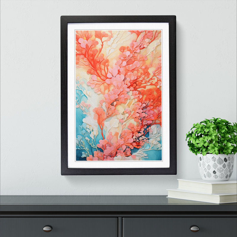 Single Picture Frame Print on Wood, Black Framed, 64cm H x 46cm W