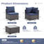 Ensemble de conversation modulaire 7 pièces, ensemble de conversation modulaire avec coussins 7 pièces-724244915-737481161
