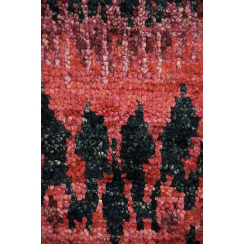 Tapis unique en laine noué à la main Siella de style bohème Siella de Marengo, 8 pi x 10 pi