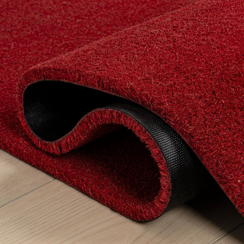 Tapis d'intérieur / extérieur Kalonni, L 36 po x L 72 po, Rouge