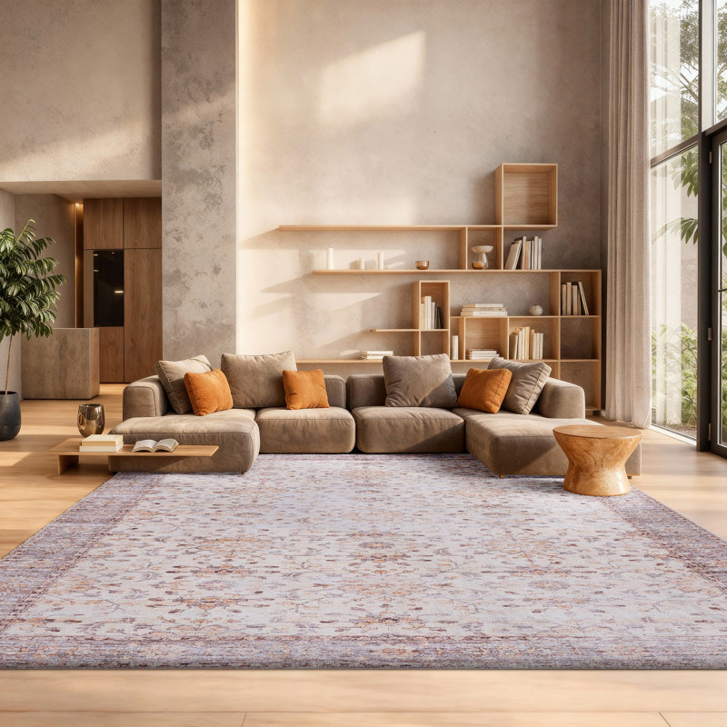 Ziebarth Oriental Beige Area Rug, Rectangle 8' x 10'