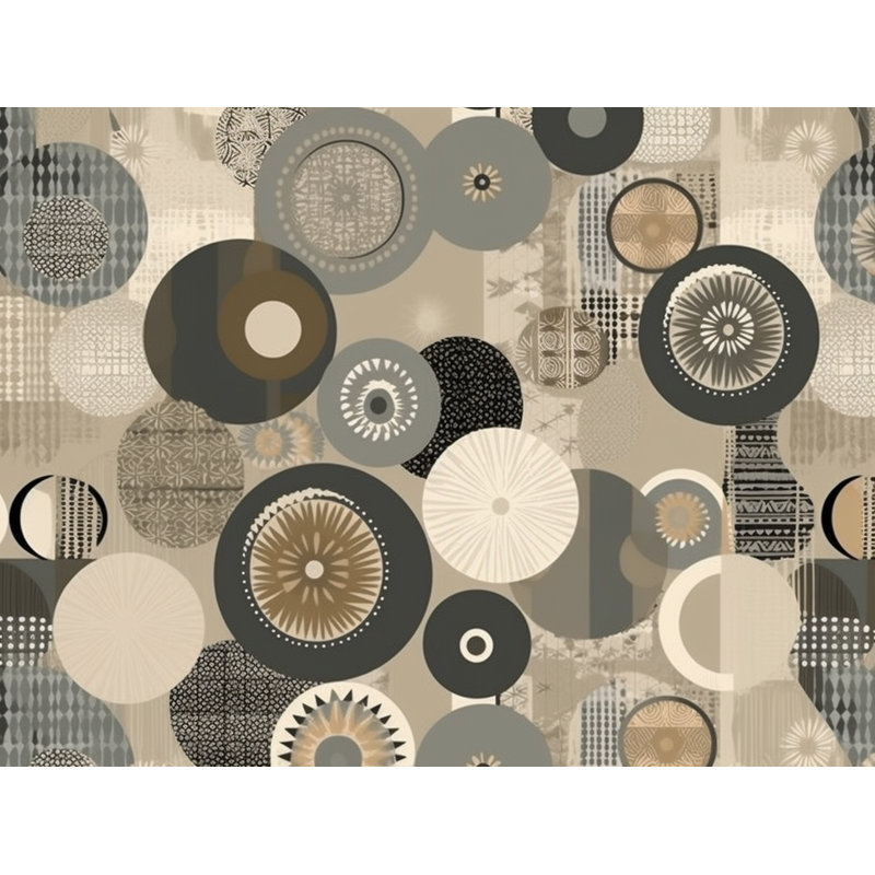 Machine Printed Comforter, Gray/Beige Abstract, Queen Comforter