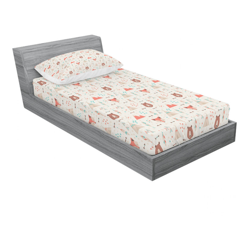 Microfiber Sheet Set, Twin Sheet Set with Fitted Sheet