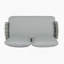 Causeuse et table en acier-115717658