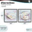 Ensemble de cadres flottants 2 pièces Aquatic Silent Opals, design par Melissa Wang-1535739206-1535739203