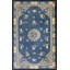 Classic Floral Medallion Design Light Blue Antique Chinese Peking Rug