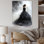 «Black Modern Ballet Dance Motion» - art mural ballet