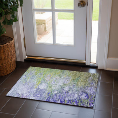 Tapis intérieur / extérieur Jagdesh avec envers antidérapant