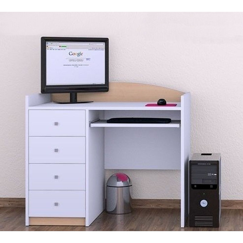 Lemuel 100cm Computer Desk, Beige