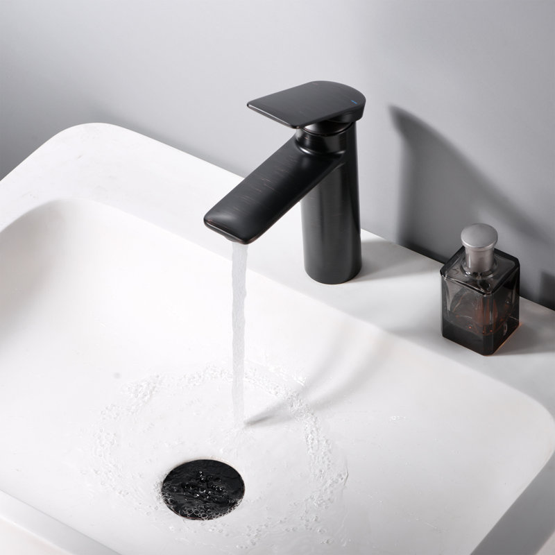 Grid Bathroom Sink Drain with No Overflow, Oil Rubbed Bronze