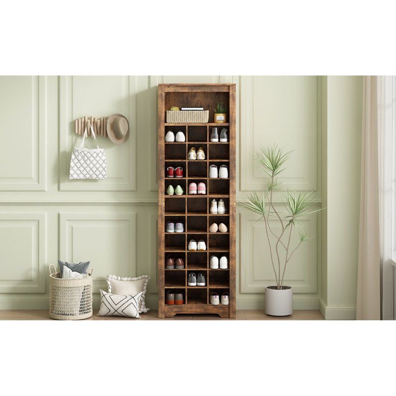 Armoire de rangement rustique pour chaussures 30 pièces pour une polyvalence 30