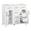 Meuble-lavabo 36 po avec rangement polyvalent - 4 tiroirs à fermeture douce et 1 tablette réglable