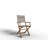 Ogbu 7-Piece Rectangular Teak Outdoor Dining Set with Folding Armchairs-859040784