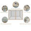 Remplacement pour filet de pavillon de jardin 10 pi x 10 pi, filet 4 pièces avec fermetures à glissière, beige, taille 116,5 po x 81,1 po, filet de remplacement à deux sangles de coin à entrée et sortie faciles, l, P, H, fixé par anneaux Snap On
