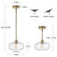Luminaire suspendu 1 lumière Mid-Century