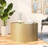 Corron Drum Coffee Table Modern Hammered Metal Coffee Table | Iron Frame| No Assembly Required-1091492601-1148353517
