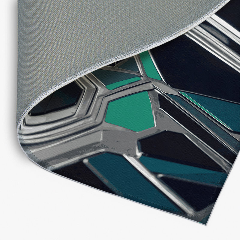 Tapis intérieur et extérieur Radiant Orbit, Rectangulaire 2 pi x 3 pi