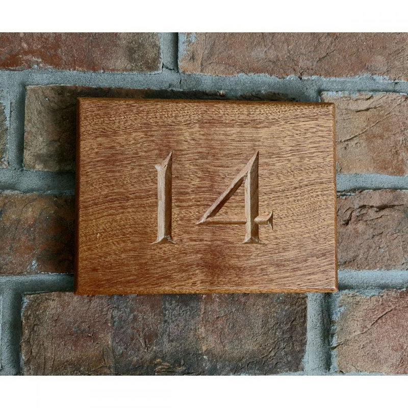 Lareshia Rectangle Wall Plaque, Sapele