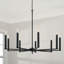 Lustre linéaire moderne à 9 lumières de style bougie Kress-452486749