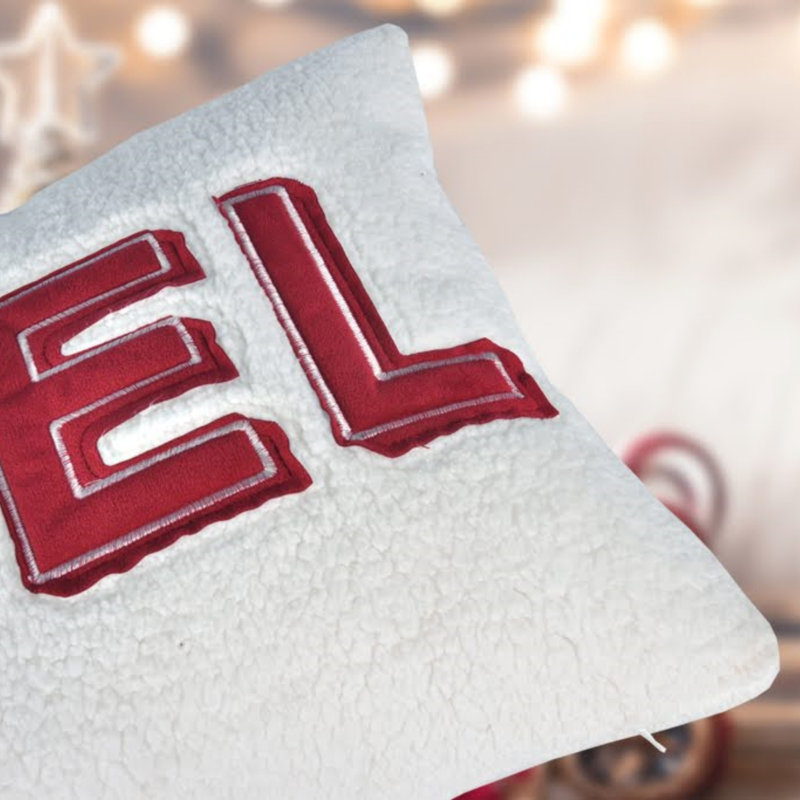 Coussin décoratif de Noël avec insert - Coussin décoratif Sherpa