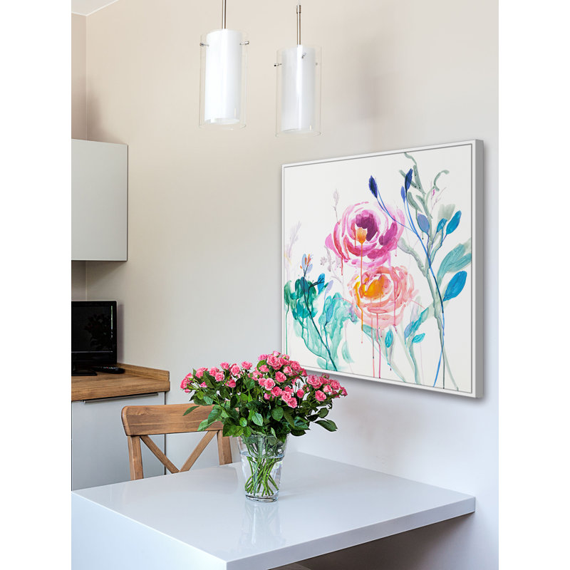 « fleur passion », reproduction sur toile encadrée, H 32 po x l 32 po x P 1,5 po