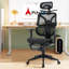 Chaise de bureau en filet avec repose-pieds