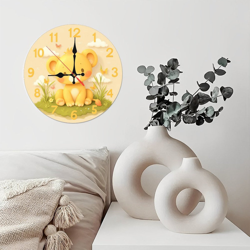 jolie horloge de lionceau décor à la maison