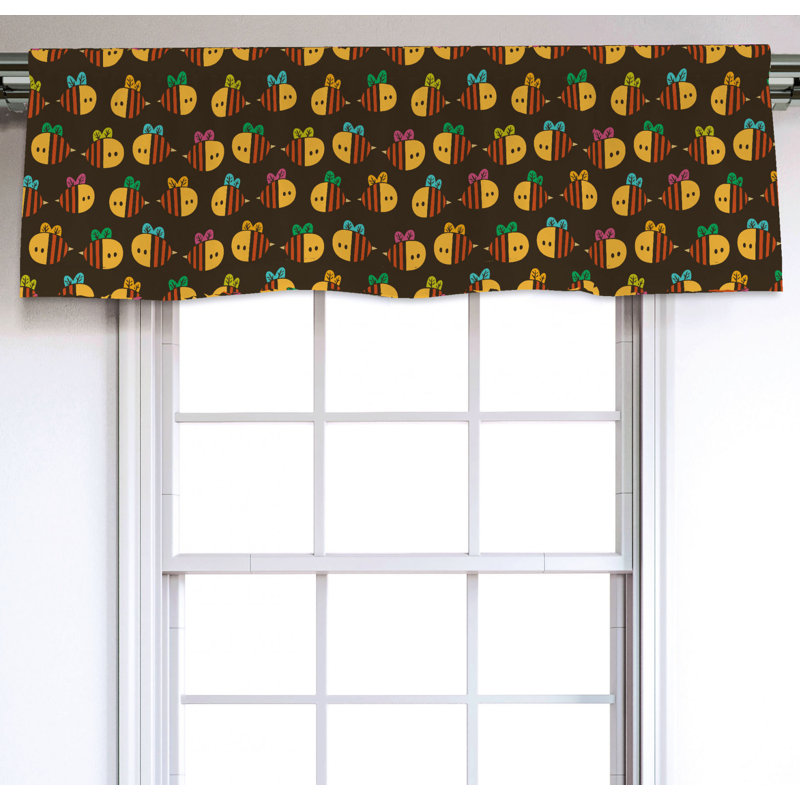 Sateen Ruffled Window Valance