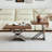 Simple walnut solid wood square coffee table