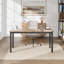 Bureau d'ordinateur 63 po, bureau de jeu moderne avec structure en métal, table de bureau à domicile robuste-600606215