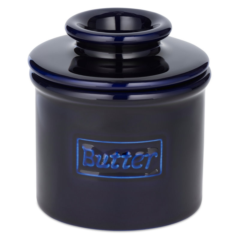 Butter Bell - Le pot Butter Bell original, Collection Café rétro, bleu cobalt, Bleu de cobalt