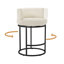 Tabouret de bar pivotant 34,6 po H avec structure en métal-964267039