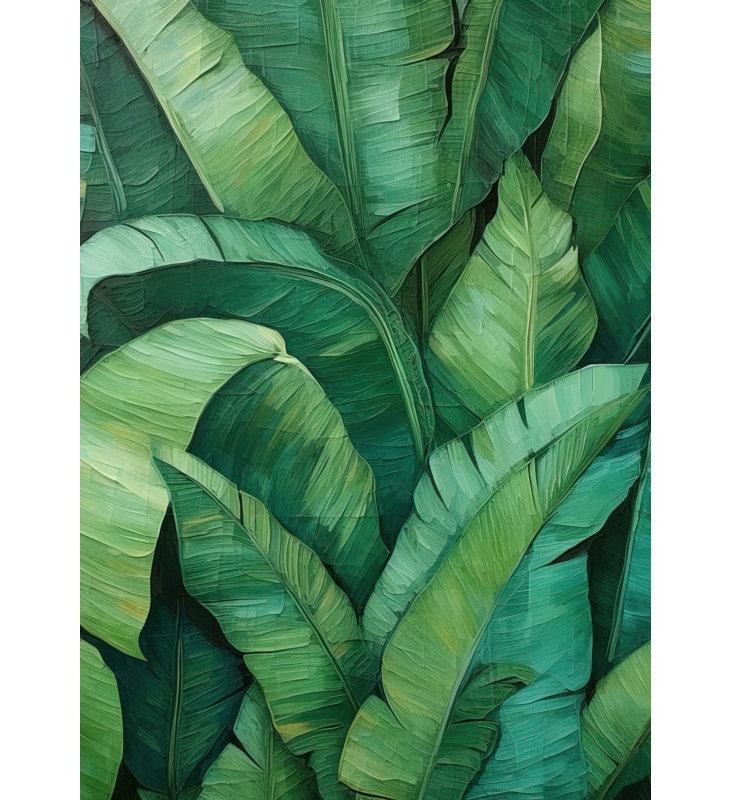 Dense Leaves - Green Floral Canvas for Home Decor | Buy Now