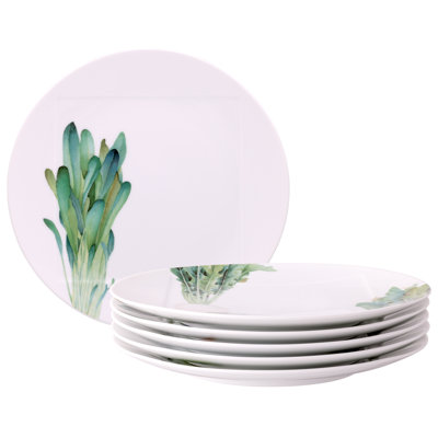 Noritake Kyoka Shunsai Set of 6 Dinner Plates, 10.5"