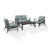 Mosier 4 - Person Patio Conversation Set with Cushions-624505791-654188593