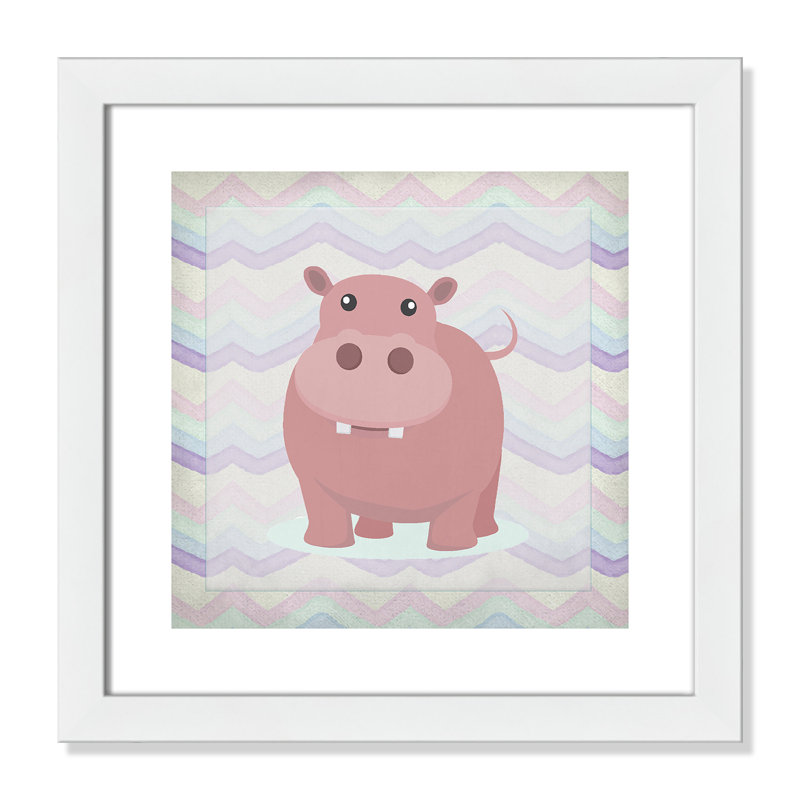 Adhésif décoratif rose Hippo Time, H 31 po x l 31 po x P 1 po, Papier
