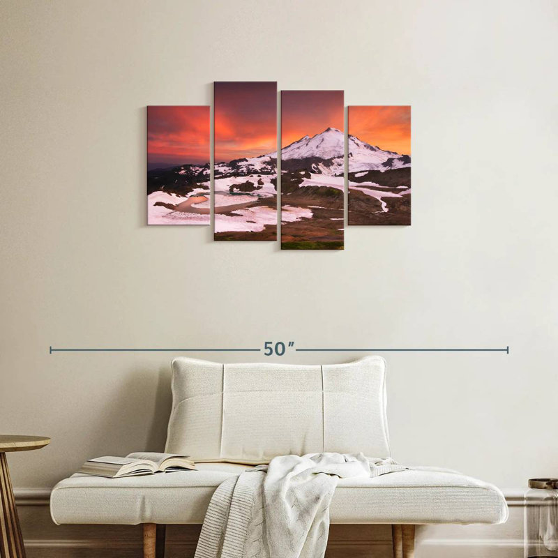 Alvord Snowcapped Mount Baker, 22" H x 36" W