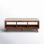 Banc de rangement en bois avec tablettes-1927061989