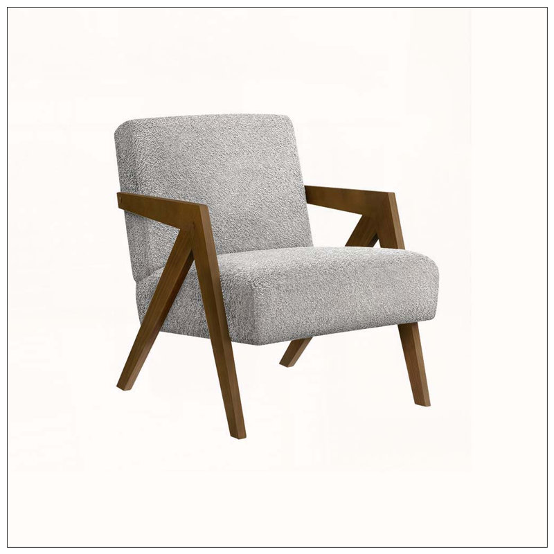 Fauteuil d'appoint moderne H 30 po, Light Gray